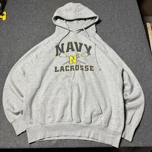 US Navy Midshipmen LACROSSE Hoodie Sweatshirt Pullover Mens L MV Sports